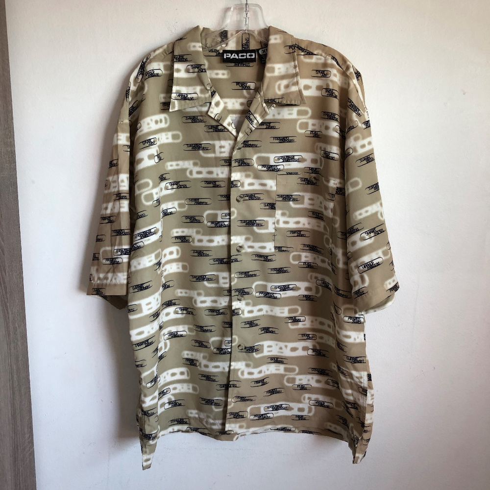 Paco Vintage Button Short Sleeve Opposites Shirt
